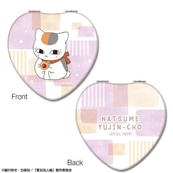 『夏目友人帳』ハート型コンパクトミラー デザイン02(ニャンコ先生/B)【202502再販】